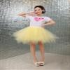 Adult Women 80's Plus Size Tutu Skirt Layered Tulle Petticoat Halloween Tutu Light Yellow view 2