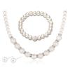 GRACE JUN Created/Faux Pearl Necklace Bracelet Earrings for Women Party Wedding Bridal Jewelry Set (A2) view 1