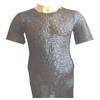 Medieval Chainmail Shirt Haubergeon Armour 9 MM Flat Riveted with Washer SCA Armour ABS (BLACKENED, Medium) view 1