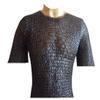 Medieval Flat Riveted with Washer Chainmail Shirt Small Size Chainmail Haubergeon ABS (Blackened) view 1