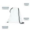 Augusta Sportswear Cinch Bag, White, OS view 2
