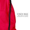 Augusta Sportswear Cinch Bag, Red, OS view 4