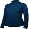 Augusta Sportswear Womens Attain Wicking Quarter Zip Pullover - Running Long Sleeve Jacket with Sun Protection 7Z Navy view 1