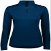 Augusta Sportswear Womens Attain Wicking Quarter Zip Pullover - Running Long Sleeve Jacket with Sun Protection 7Z Navy view 3