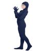 Girls' Women's Full Body Open Face Spandex Unitard Mask Zentai Costume Bodysuit (S, Navy Blue) view 3