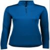 Augusta Sportswear Womens Attain Wicking Quarter Zip Pullover - Running Long Sleeve Jacket with Sun Protection 1B Royal view 3