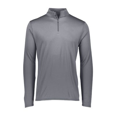 Augusta Sportswear Men's Attain Light Weight Wicking Knit 1/4 Zip Pullover - Moisture-Wicking Athletic Performance and Comfort Wear Graphite S