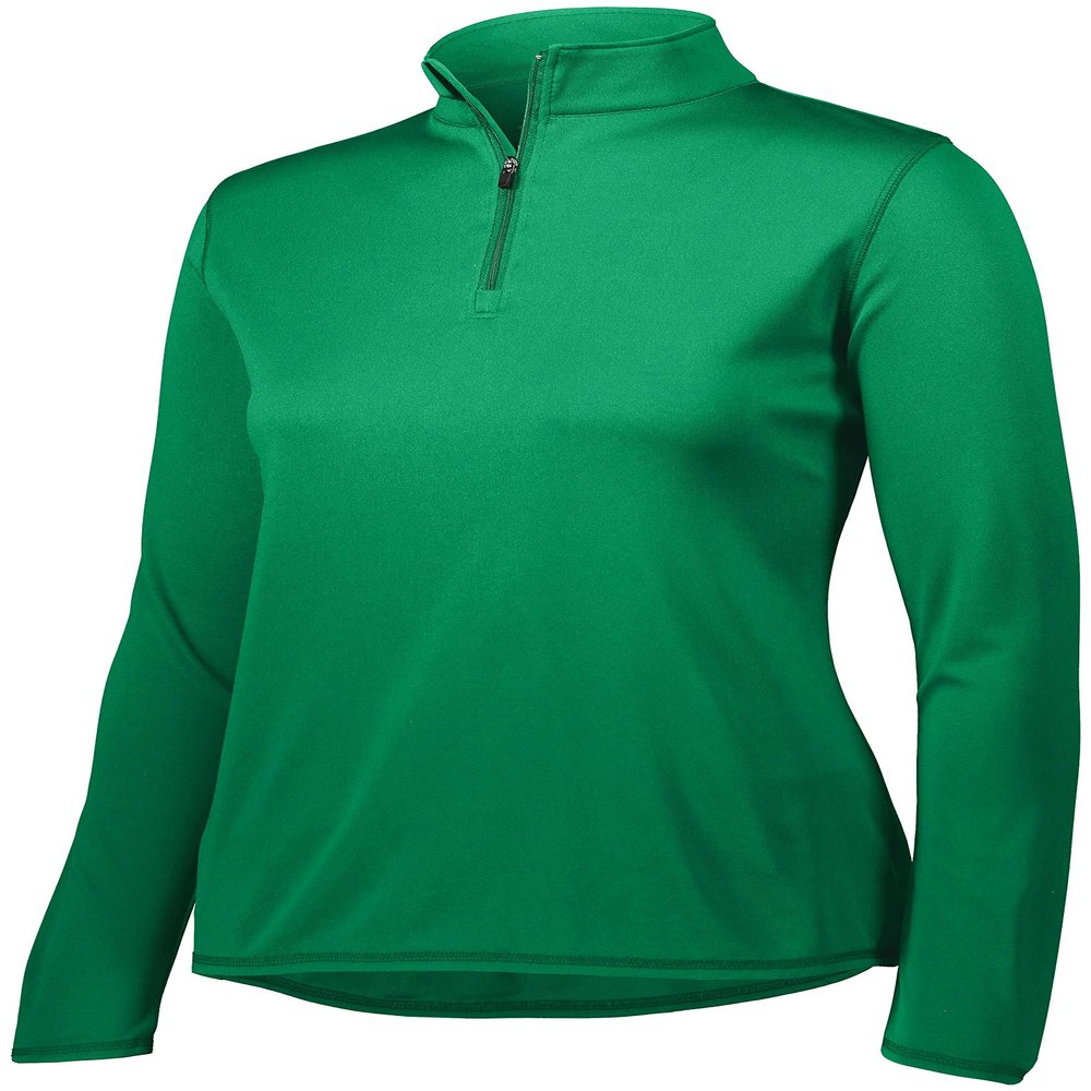 Augusta Sportswear Womens Attain Wicking Quarter Zip Pullover - Running Long Sleeve Jacket with Sun Protection HV Kelly