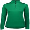 Augusta Sportswear Womens Attain Wicking Quarter Zip Pullover - Running Long Sleeve Jacket with Sun Protection HV Kelly view 3