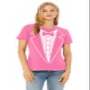 P&B Tuxedo White Funny Women's T-Shirt, M, Azalea Pink view 3