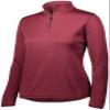 Augusta Sportswear Womens Attain Wicking Quarter Zip Pullover - Running Long Sleeve Jacket with Sun Protection 4B Maroon view 1