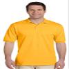 Jerzees Men's SpotShield 2 Button Rib Knit Polo Shirt_L_Gold view 1