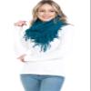 BASICO Infinity Scarf Fall Winter Scarfs for Women - Teal Green Circle Loop Scarves Best Gift for Girlfriend, Family, Coworkers Christmas Gift view 2