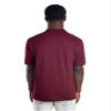 Jerzees Men's SpotShield 2 Button Rib Knit Polo Shirt_L_Maroon view 2