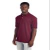 Jerzees Men's SpotShield 2 Button Rib Knit Polo Shirt_L_Maroon view 3