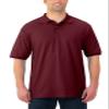 Jerzees Men's SpotShield 2 Button Rib Knit Polo Shirt_L_Maroon view 4
