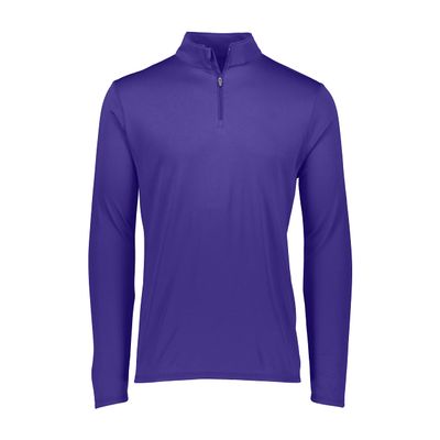 Augusta Sportswear Men's Attain Light Weight Wicking Knit 1/4 Zip Pullover - Moisture-Wicking Athletic Performance and Comfort Wear Purple 2XL