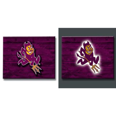 Team Sports America Arizona State Sun Devils Lit Mixed Material Wall Decor