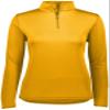 Augusta Sportswear Womens Attain Wicking Quarter Zip Pullover - Running Long Sleeve Jacket with Sun Protection 68 Gold view 3