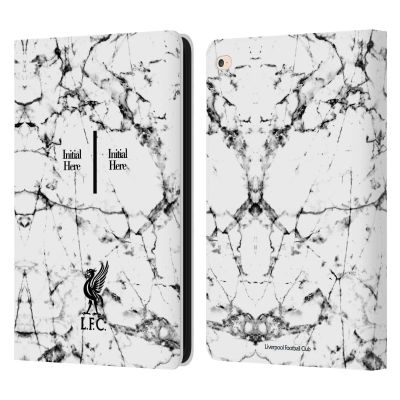 Head Case Designs Officially Licensed Custom Customized Personalized Liverpool Football Club Liver Bird Marble Logo 1 Leather Wallet Case Compatible with Apple iPad Air 2 (2014)