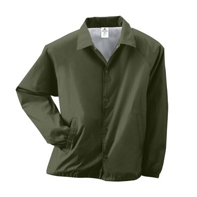 Augusta Sportswear Nylon Coach's Jacket/Lined - Rain-Ready, Water-Resistant Outerwear for Coaches & Outdoor Activities