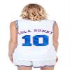 FREEZE Space Jam Tune Squad Logo Lola Bunny #10 White Basketball Jersey (Adult X-Large) view 3