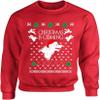 ALLNTRENDS Adult Sweatshirt Christmas Is Coming House Stark Ugly Xmas Gift (S, Red)