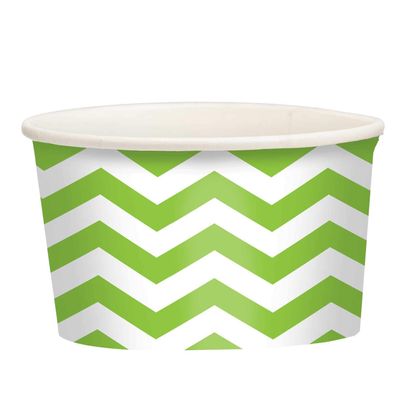 Chevron Treat Cups, Pack of 20 (Lime)