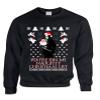 ALLNTRENDS Adult Sweatshirt My Naughty Xmas List Arya Stark Ugly Christmas (3XL, Black) view 1