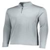 Augusta Sportswear Boys Attain 1/4 Zip Pullover L Silver view 1