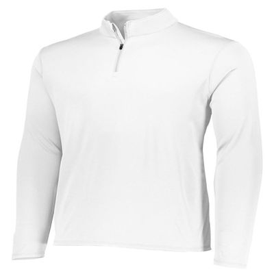 Augusta Sportswear Youth Attain 1/4 Zip Pullover, White, Small