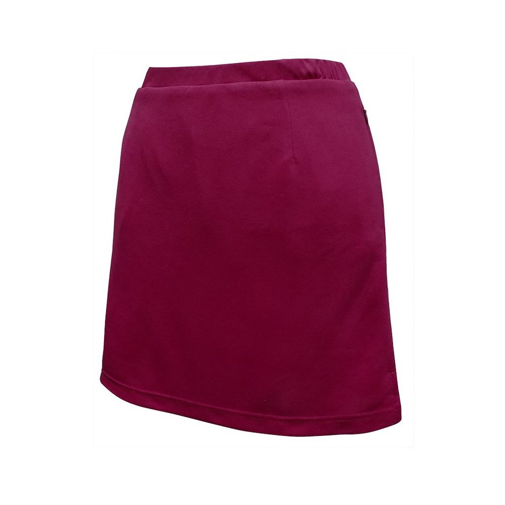 Monterey Club Women's Floral Emboss Texture Knit Skort #2919 (Mulberry, Medium)