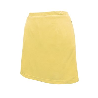 Monterey Club Women's Floral Emboss Texture Knit Skort #2919 (Butter, Large)