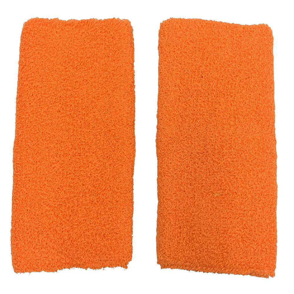 Snowflake Designs US Glove's Cotton 4" Wristbands - Orange (Sold in Pairs)