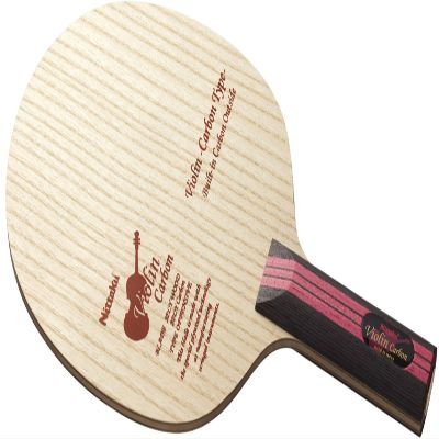 Nittaku NC-0431 Table Tennis Racket, Violin Carbon, Shake Hand, for Attack, Special Material, Straight