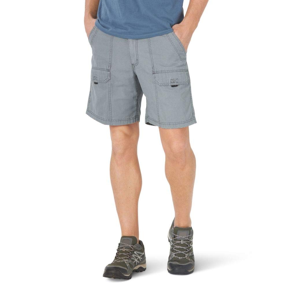 Wrangler Authentics Men's Canvas Utility Hiker Short, Lagoon, 32