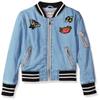 Urban Republic Baby Girls Chambray Bomber Jacket, Light Wash, 18M view 1