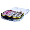 Outdoor Planet Double Side Waterproof Pocketed Fly Box + Assorted Trout Fly Fishing Lure Pack of 10 Fly Lure view 1