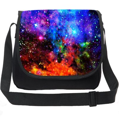 CAIWEI Canvas Printing Universe Space TrendyMax Galaxy Pattern Shoulder Bag (Starry sky 8)