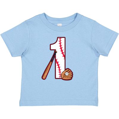 inktastic Baseball First Birthday- 1 Year Old Baby T-Shirt 24 Months 0100 Light Blue 2caf0