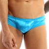 CHICTRY Men's Low Rise Bulge Pouch Enhancing Cheeky Bikini Briefs Underwear Blue Medium(Waist:27.0-36.0"/68-92cm) view 3