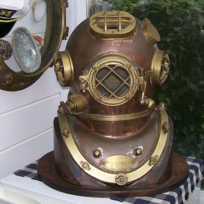 Federal Solid Special Brass Copper Scuba DEEP SEA SCA Divers Diving Helmet Mark V US
