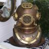 Federal Solid Special Brass Copper Scuba DEEP SEA SCA Divers Diving Helmet Mark V US view 1