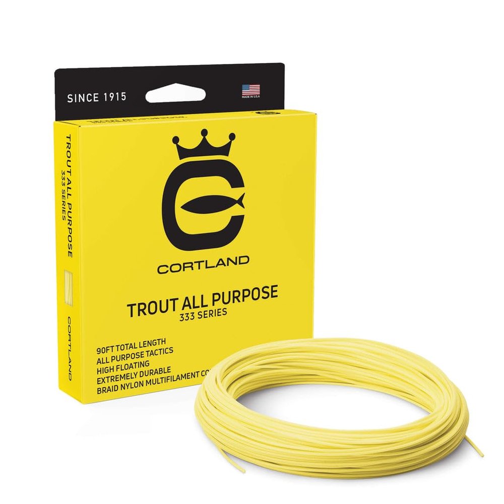 Cortland Trout-All Purpose Fly Line, Yellow 90ft, WF10F