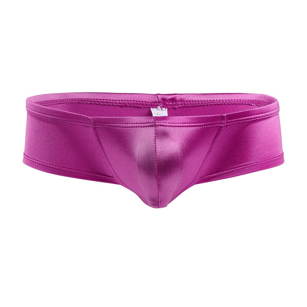 CHICTRY Men's Low Rise Bulge Pouch Enhancing Cheeky Bikini Briefs Underwear Hot Pink X-Large(Waist:30.0-40.0"/76-102cm)