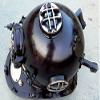 Antique Scuba Brass Divers Diving Helmet US Navy Mark V Deep Sea Marine Copper view 4