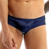 CHICTRY Men's Low Rise Bulge Pouch Enhancing Cheeky Bikini Briefs Underwear Dark Navy Large(Waist:28.0-38.5"/72-98cm) view 4