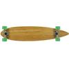 Moose Bamboo Pintail Longboard 9" x 43" 70mm 80a Bigfoot Green Wheels view 1