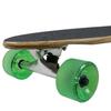 Moose Bamboo Pintail Longboard 9" x 43" 70mm 80a Bigfoot Green Wheels view 4