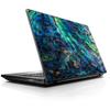 15 15.6 inch Laptop Notebook Skin Vinyl Sticker Cover Decal Fits 13.3" 14" 15.6" 16" HP Lenovo Apple Mac Dell Compaq Asus Acer/Abalone Shell Green Swirl Blue Gold view 1